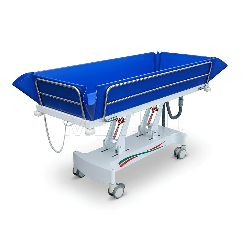 МЕТ E-POOL II  Тележка-каталка для мытья пациентов с электроприводом MET